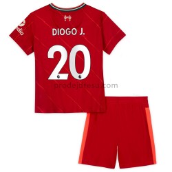 Liverpool Dresy Fotbal Diogo Jota 20 Dětský Domácí 2021-2022 Krátký Rukáv