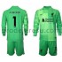 Liverpool Dresy Fotbal Brankářské Alisson Becker 1 Dětský Domácí 2021-2022 Dlouhý Rukáv