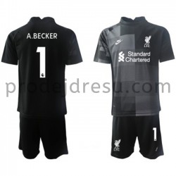 Liverpool Dresy Fotbal Brankářské Alisson Becker 1 Dětský Alternativní 2021-2022 Krátký Rukáv