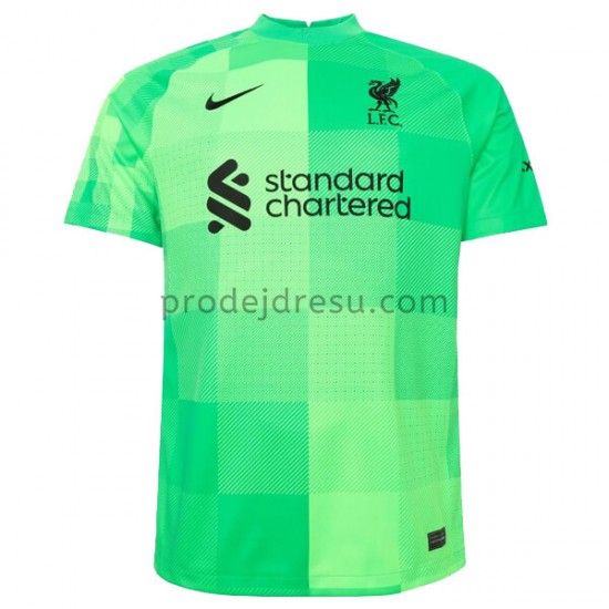 Liverpool Dresy Fotbal Brankářské Domácí 2021-2022 Krátký Rukáv