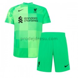 Liverpool Dresy Fotbal Brankářské Dětský Domácí 2021-2022 Krátký Rukáv