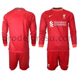 Liverpool Dresy Fotbal Dětský Domácí 2021-2022 Dlouhý Rukáv