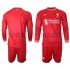 Liverpool Dresy Fotbal Dětský Domácí 2021-2022 Dlouhý Rukáv