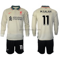 Liverpool Dresy Fotbal M.Salah 11 Dětský Venkovní 2021-2022 Dlouhý Rukáv