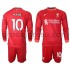 Liverpool Dresy Fotbal Mane 10 Dětský Domácí 2021-2022 Dlouhý Rukáv