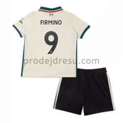 Liverpool Dresy Fotbal Roberto Firmino 9 Dětský Venkovní 2021-2022 Krátký Rukáv