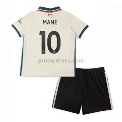 Liverpool Dresy Fotbal Sadio Mane 10 Dětský Venkovní 2021-2022 Krátký Rukáv