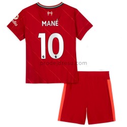 Liverpool Dresy Fotbal Sadio Mane 10 Dětský Domácí 2021-2022 Krátký Rukáv