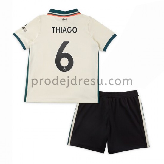 Liverpool Dresy Fotbal Thiago Alcantara 6 Dětský Venkovní 2021-2022 Krátký Rukáv