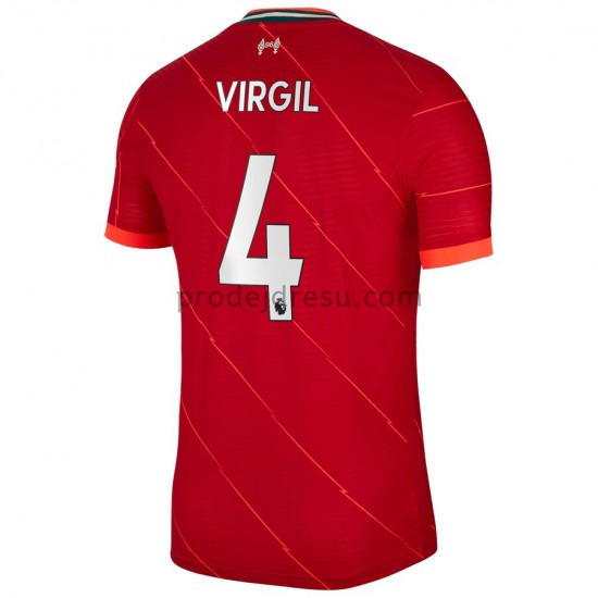 Liverpool Dresy Fotbal Virgil Van Dijk 4 Domácí 2021-2022 Krátký Rukáv