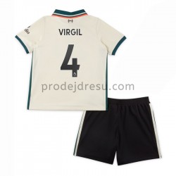 Liverpool Dresy Fotbal Virgil van Dijk 4 Dětský Venkovní 2021-2022 Krátký Rukáv