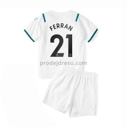 Manchester City Dresy Fotbal Ferran Torres 21 Dětský Venkovní 2021-2022 Krátký Rukáv