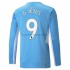 Manchester City Dresy Fotbal Gabriel Jesus 9 Domácí 2021-2022 Dlouhý Rukáv