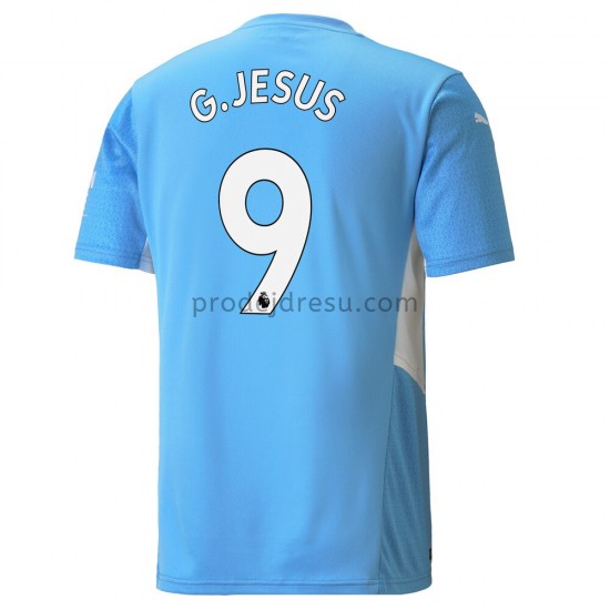 Manchester City Dresy Fotbal Gabriel Jesus 9 Domácí 2021-2022 Krátký Rukáv