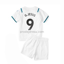 Manchester City Dresy Fotbal Gabriel Jesus 9 Dětský Venkovní 2021-2022 Krátký Rukáv