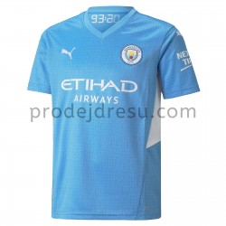 Manchester City Dresy Fotbal Domácí 2021-2022 Krátký Rukáv