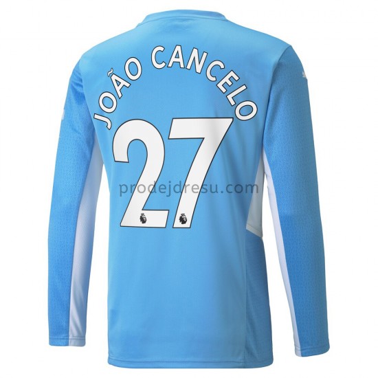 Manchester City Dresy Fotbal Joao Cancelo 27 Domácí 2021-2022 Dlouhý Rukáv