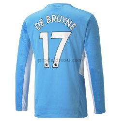 Manchester City Dresy Fotbal Kevin De Bruyne 17 Domácí 2021-2022 Dlouhý Rukáv