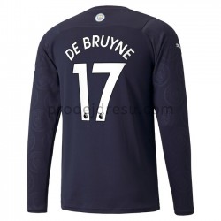 Manchester City Dresy Fotbal Kevin De Bruyne 17 Alternativní 2021-2022 Dlouhý Rukáv