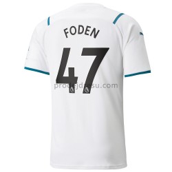 Manchester City Dresy Fotbal Phil Foden 47 Venkovní 2021-2022 Krátký Rukáv