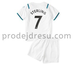 Manchester City Dresy Fotbal Raheem Sterling 7 Dětský Venkovní 2021-2022 Krátký Rukáv