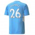 Manchester City Dresy Fotbal Riyad Mahrez 26 Domácí 2021-2022 Krátký Rukáv