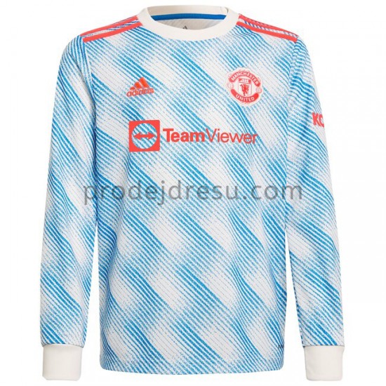 Manchester United Dresy Fotbal Venkovní 2021-2022 Dlouhý Rukáv