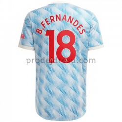 Manchester United Dresy Fotbal Bruno Fernandes 18 Venkovní 2021-2022 Krátký Rukáv