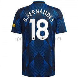 Manchester United Dresy Fotbal Bruno Fernandes 18 Alternativní 2021-2022 Krátký Rukáv