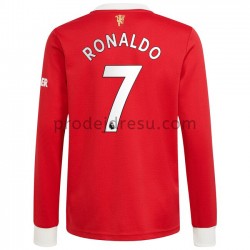 Manchester United Dresy Fotbal Cristiano Ronaldo 7 Domácí 2021-2022 Dlouhý Rukáv