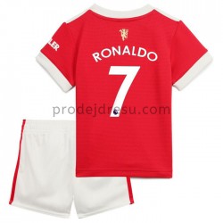 Manchester United Dresy Fotbal Cristiano Ronaldo 7 Dětský Domácí 2021-2022 Krátký Rukáv