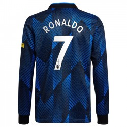 Manchester United Dresy Fotbal Cristiano Ronaldo 7 Alternativní 2021-2022 Dlouhý Rukáv