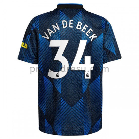 Manchester United Dresy Fotbal Donny van de Beek 34 Alternativní 2021-2022 Krátký Rukáv