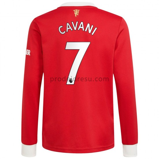 Manchester United Dresy Fotbal Edinson Cavani 7 Domácí 2021-2022 Dlouhý Rukáv