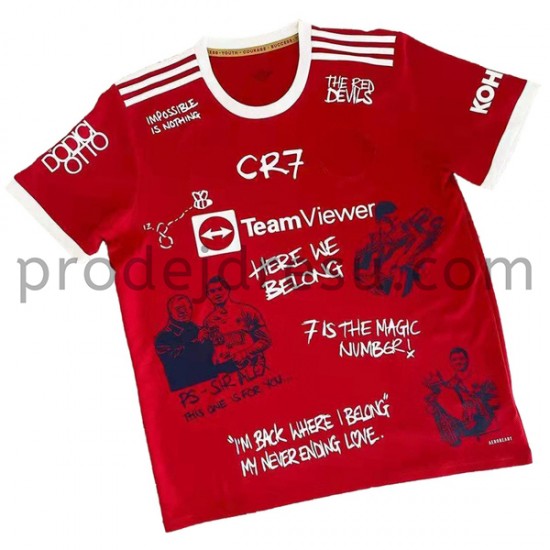Manchester United Dresy Fotbal Graffiti Domácí 2021-2022 Krátký Rukáv