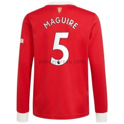 Manchester United Dresy Fotbal Harry Maguire 5 Domácí 2021-2022 Dlouhý Rukáv
