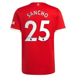 Manchester United Dresy Fotbal Jadon Sancho 25 Domácí 2021-2022 Krátký Rukáv