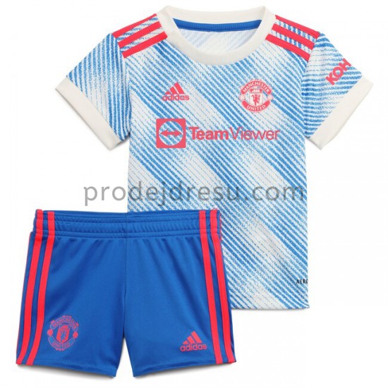 Manchester United Dresy Fotbal Dětský Venkovní 2021-2022 Krátký Rukáv