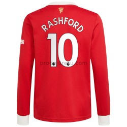 Manchester United Dresy Fotbal Marcus Rashford 10 Domácí 2021-2022 Dlouhý Rukáv