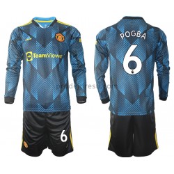 Manchester United Dresy Fotbal Paul Pogba 6 Dětský Alternativní 2021-2022 Dlouhý Rukáv