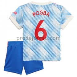 Manchester United Dresy Fotbal Pogba 6 Dětský Venkovní 2021-2022 Krátký Rukáv