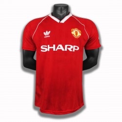 Manchester United Dresy Fotbal Retro Domácí 1988 Krátký Rukáv