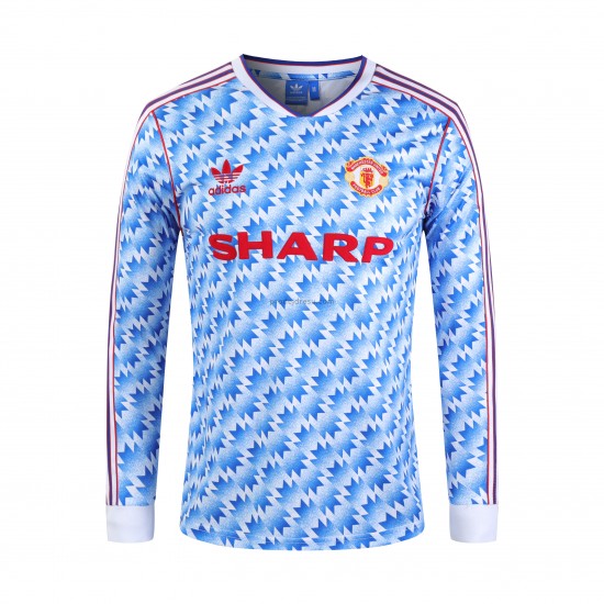 Manchester United Dresy Fotbal Retro Domácí 1992 Dlouhý Rukáv