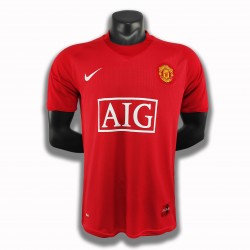 Manchester United Dresy Fotbal Retro Domácí 2007-2008 Krátký Rukáv