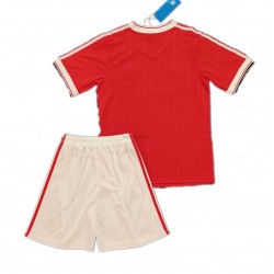 Manchester United Dresy Fotbal Retro Dětský Domácí 1984 Krátký Rukáv