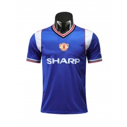 Manchester United Dresy Fotbal Retro Alternativní 1985 Krátký Rukáv