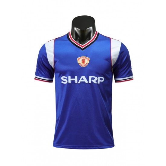 Manchester United Dresy Fotbal Retro Alternativní 1985 Krátký Rukáv