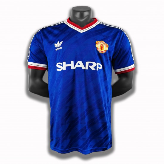 Manchester United Dresy Fotbal Retro Alternativní 1986 Krátký Rukáv