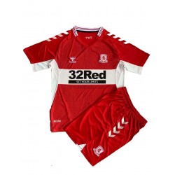 Middlesbrough Dresy Fotbal Dětský Domácí 2021-2022 Krátký Rukáv