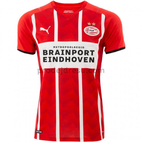 PSV Eindhoven Dresy Fotbal Domácí 2021-2022 Krátký Rukáv